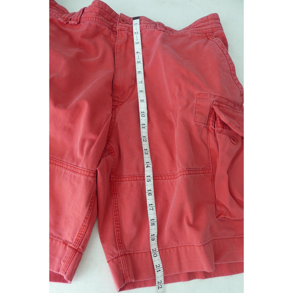 Polo Ralph Lauren Cargo Shorts Men’s Size 40 Salmon Orange Street Y2K Preppy - Picture 7 of 7